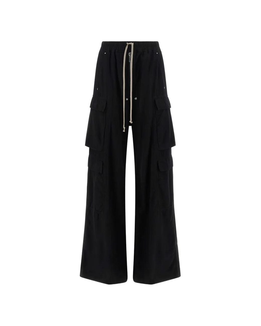 Rick Owens Black Multi-Pocket Cargo Pants
