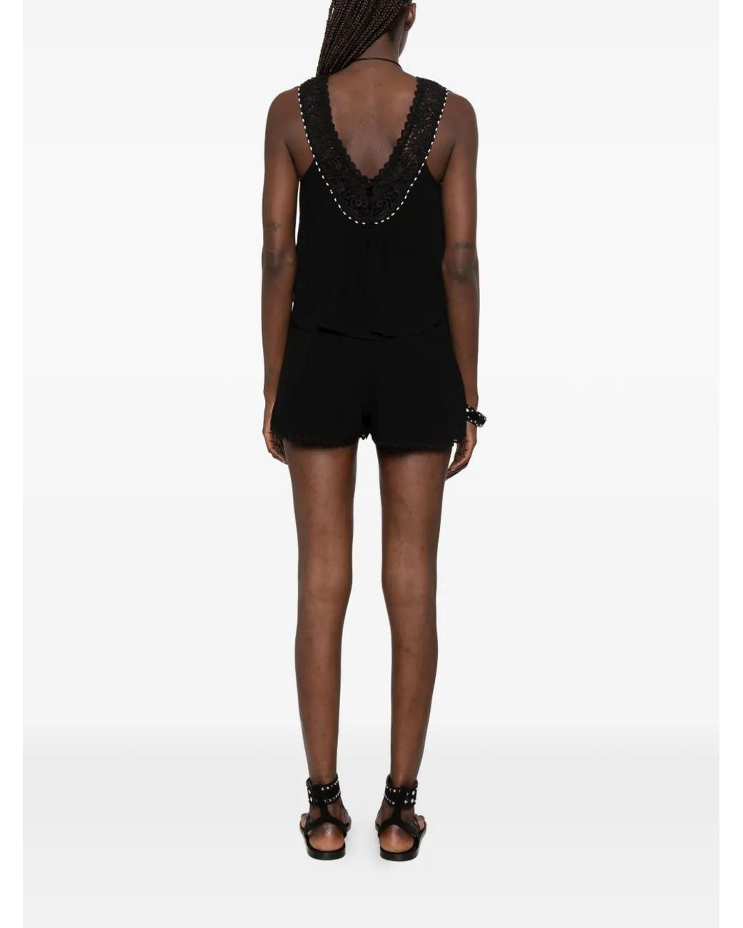 Isabel Marant Black Nilany Playsuit
