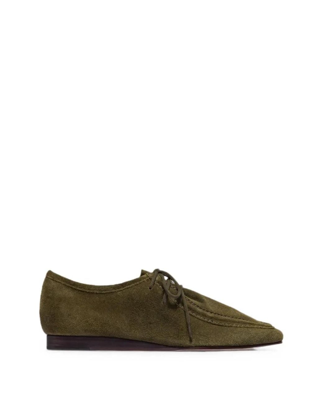 Bernardo Green Tate Square-Toe Derby Shoes