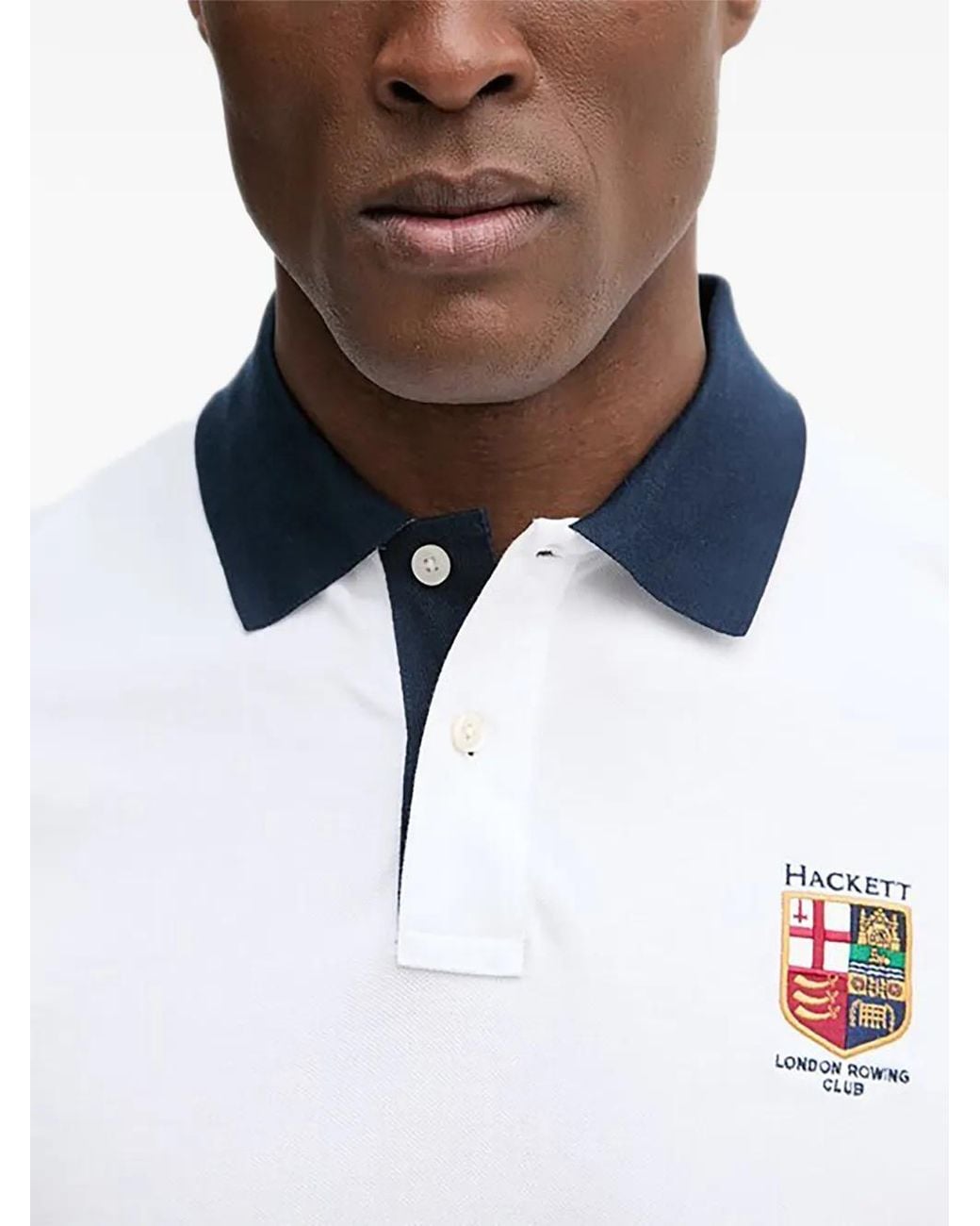 Hackett White Short-Sleeve Polo Shirt for men