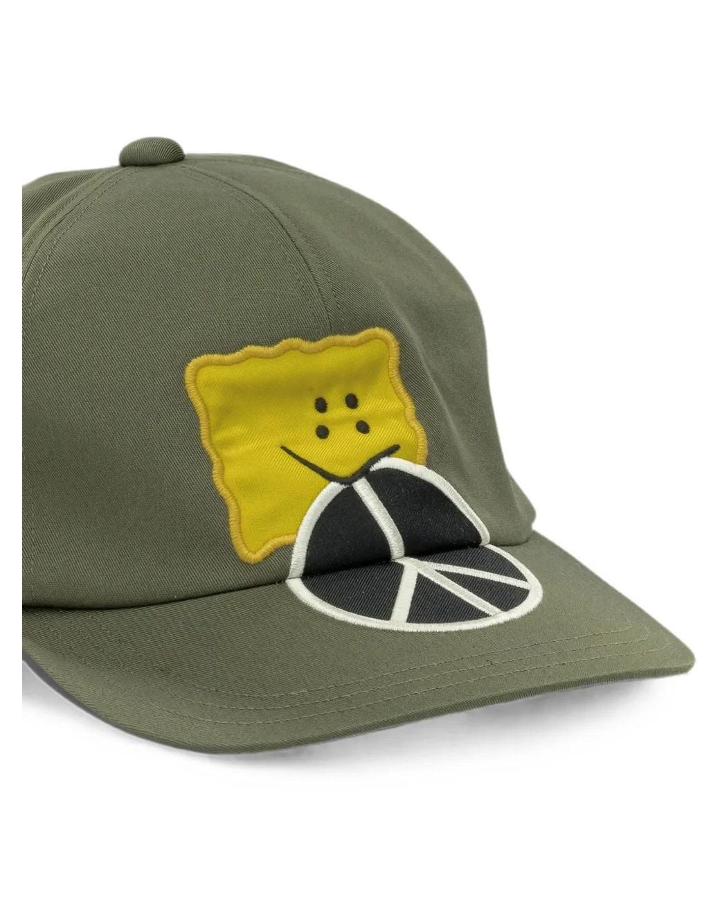Kapital Green Patch-Detail Cap for men