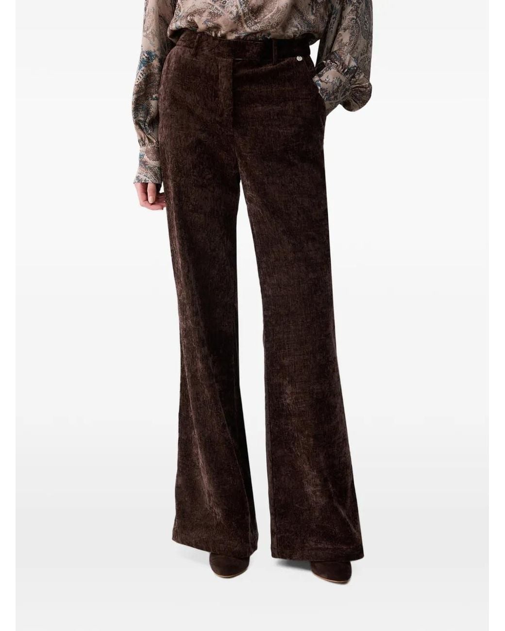 Liu Jo Black Straight-Leg Trousers