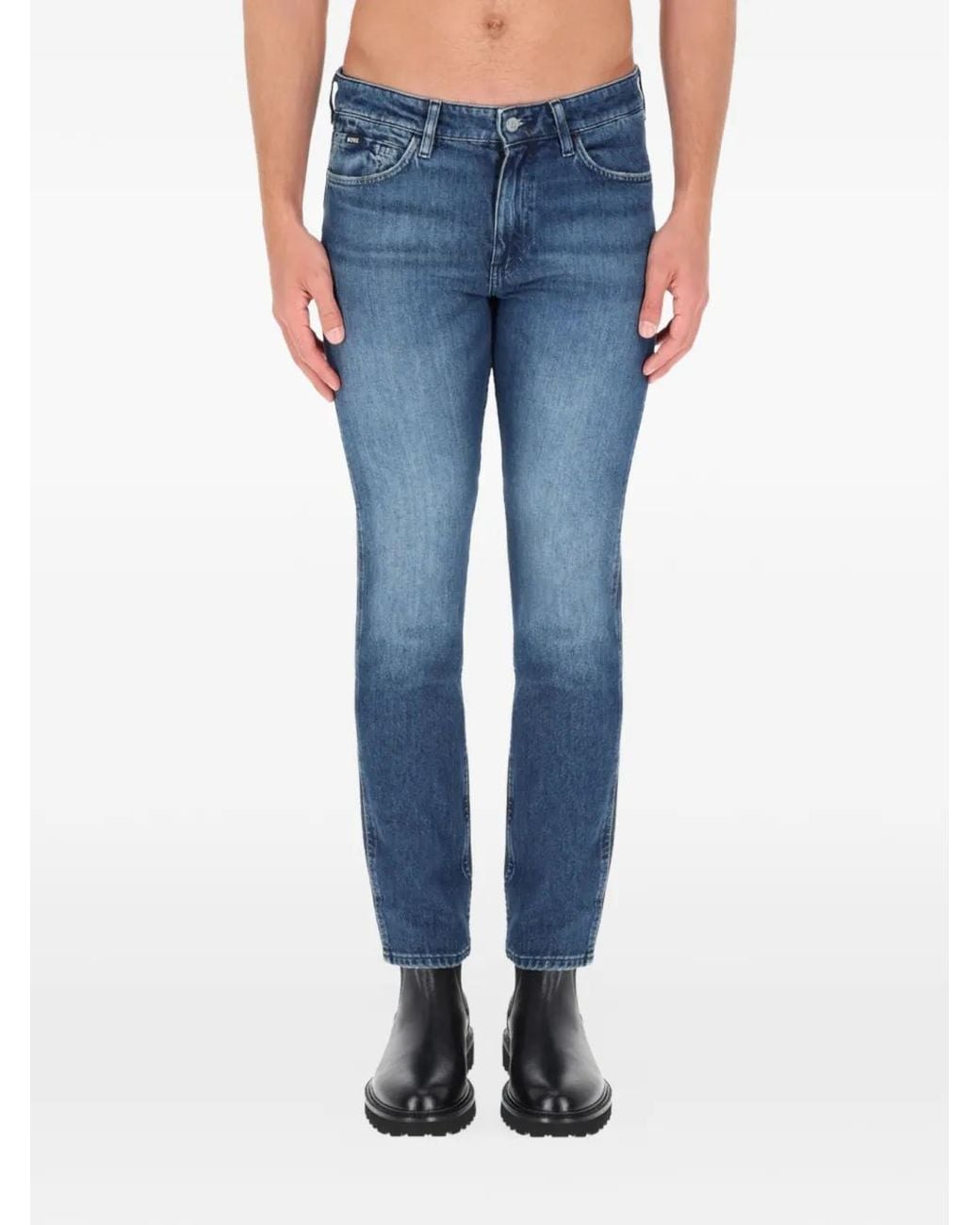 Boss Blue Stretch Jeans for men
