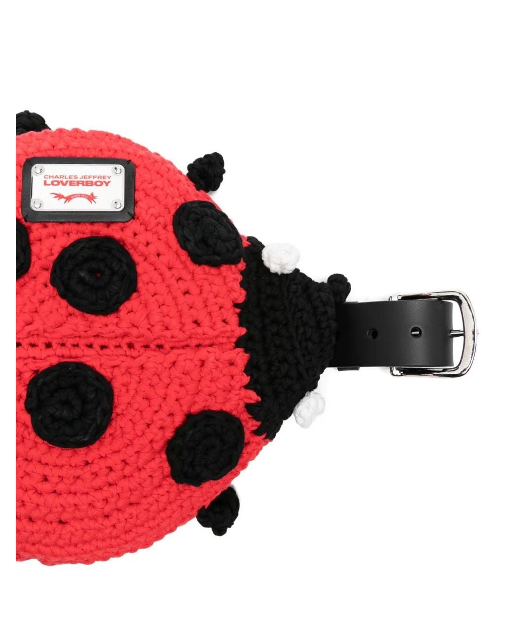 Charles Jeffrey Red Ladybug-Appliqué Belt Bag