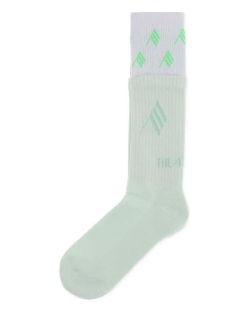 The Attico Green Logo-Detail Socks