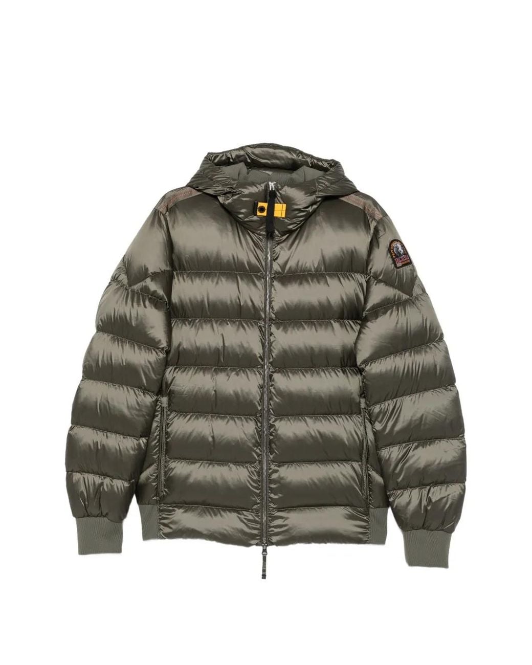Parajumpers Green Hooded Quilted Jacket for men