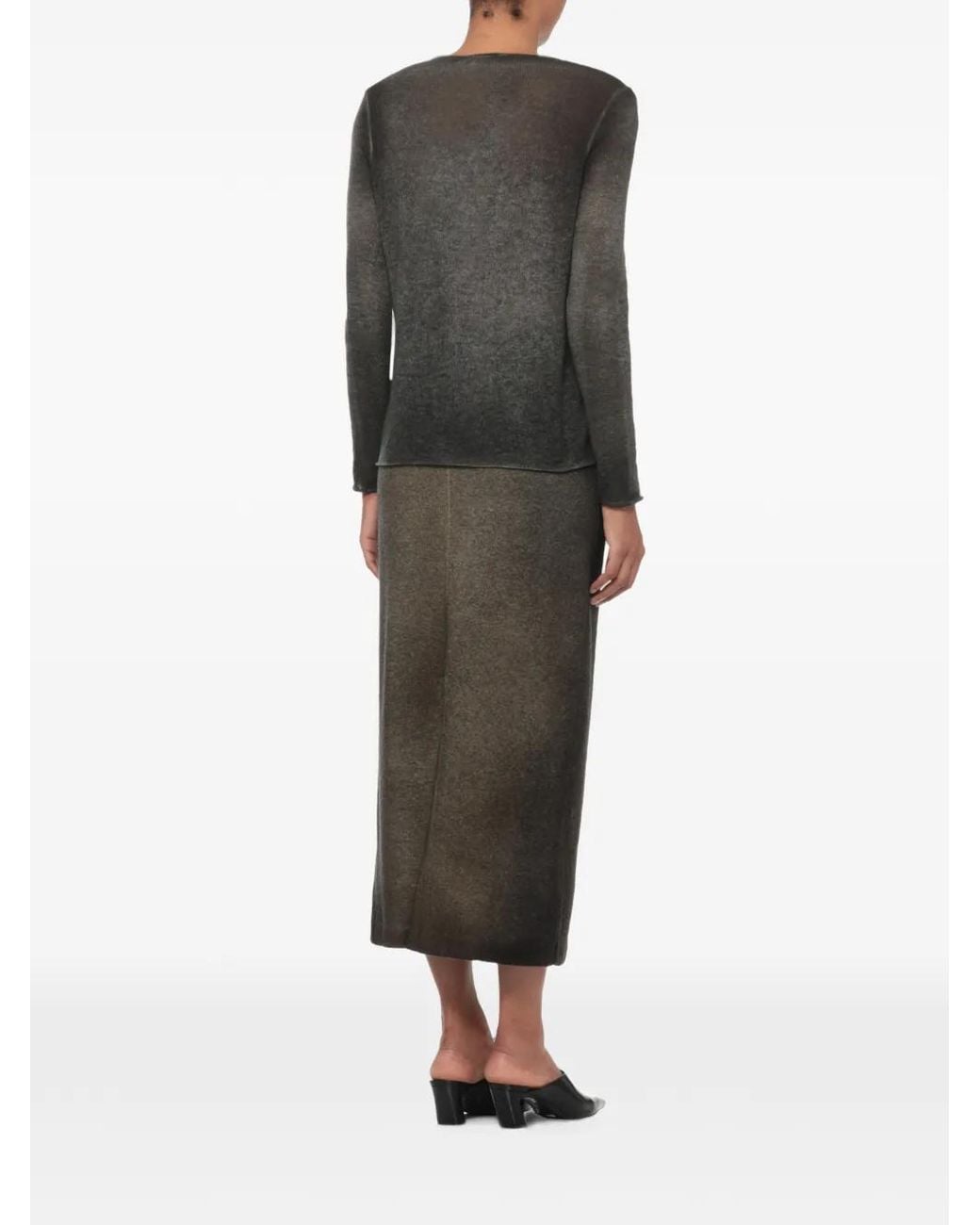 Avant Toi Green V-Neck Cashmere Sweater