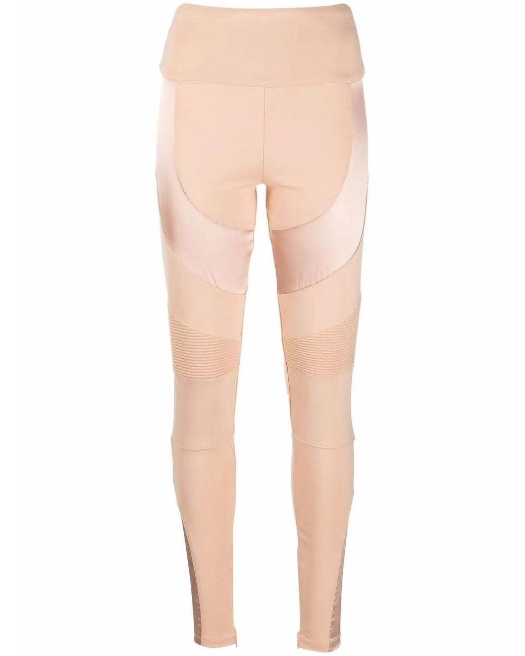 Philipp Plein Multicolor Panelled Biker Leggings