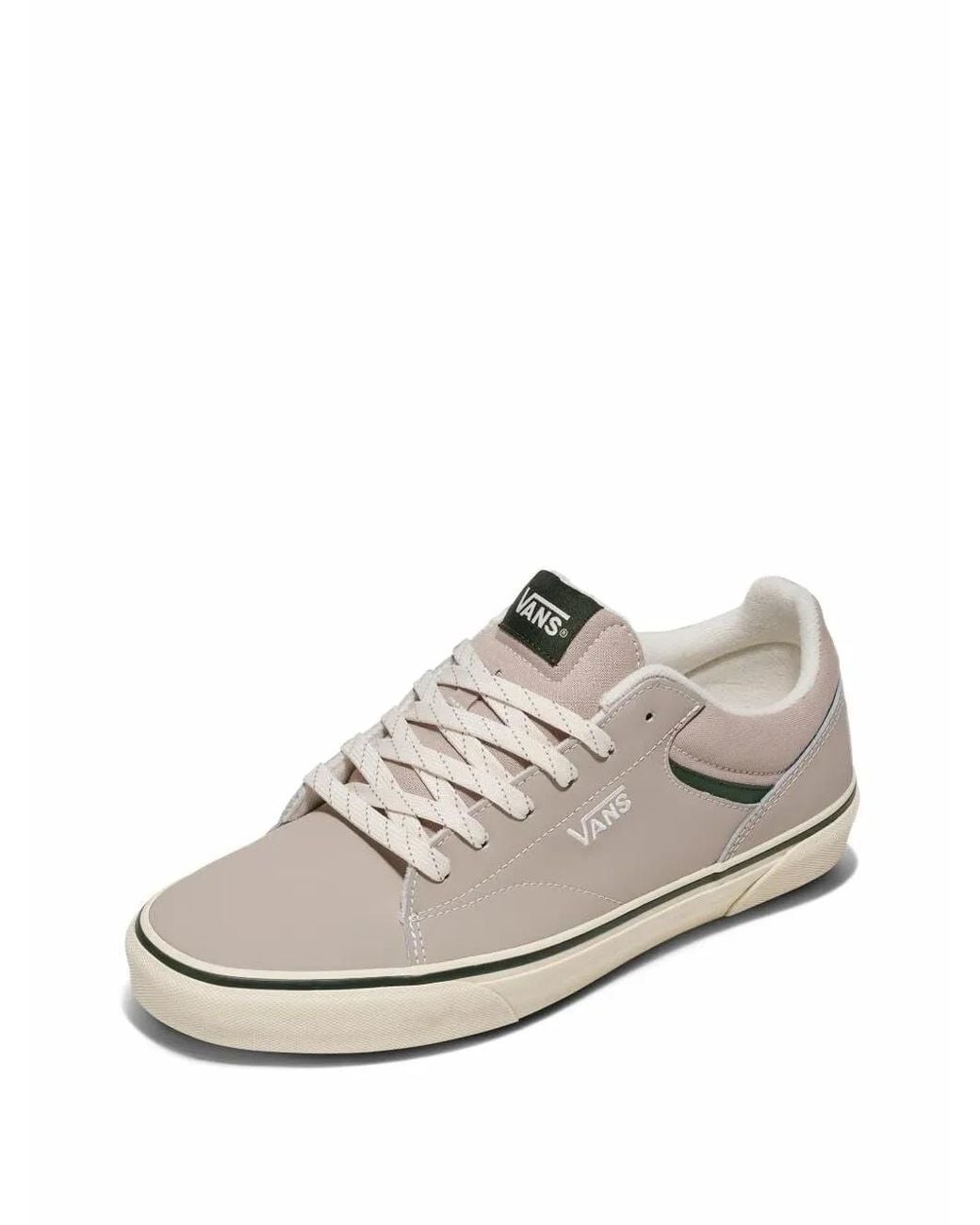 Vans White Seldan Low-Top Sneakers for men