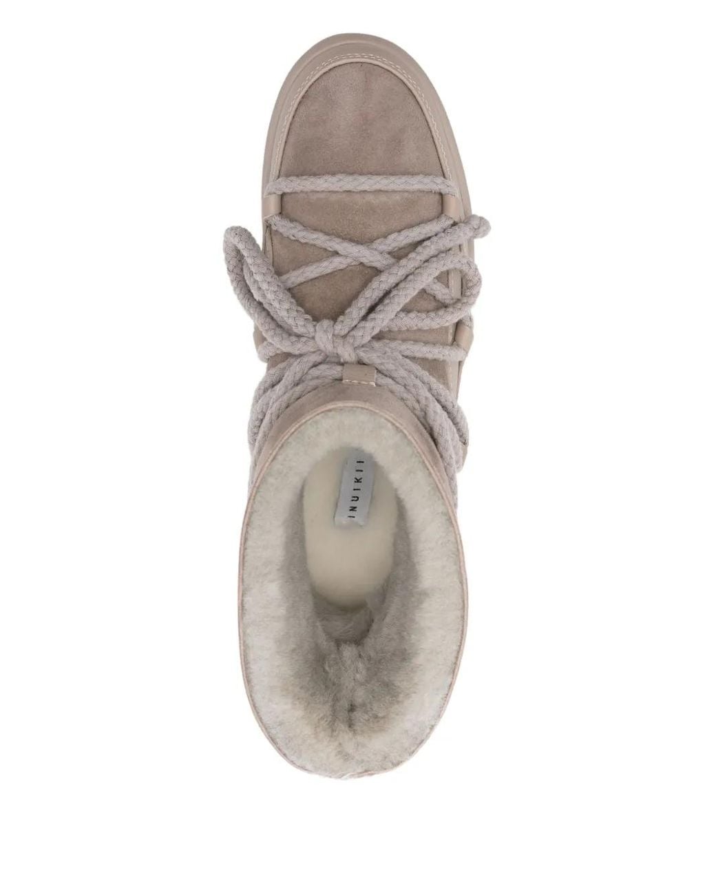 Inuikii Natural Suede Lace-Up Boots