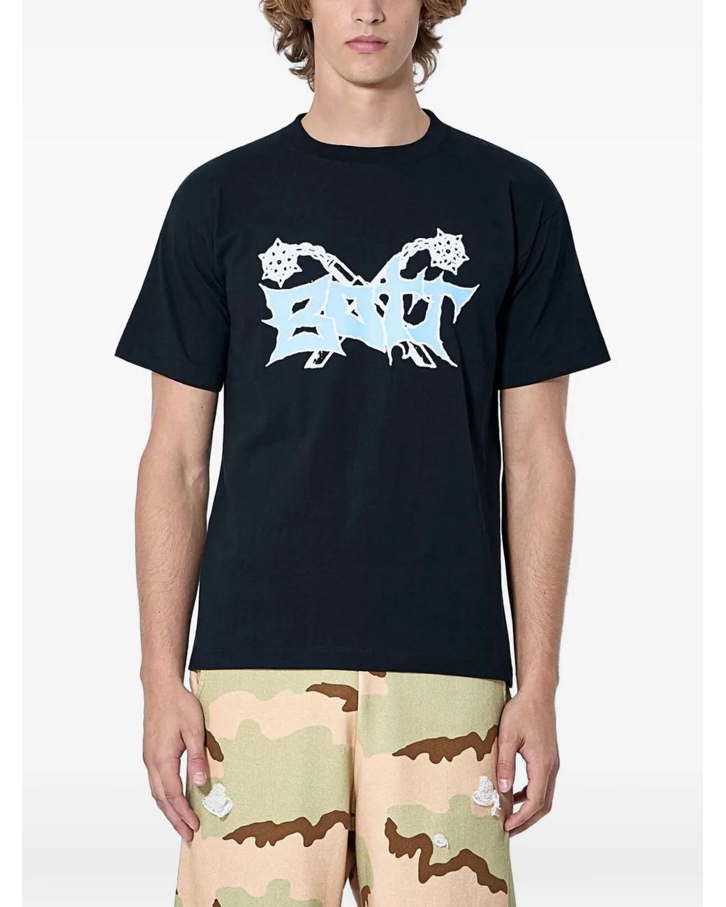 BoTT Blue T-Shirt À Logo Embossé for men