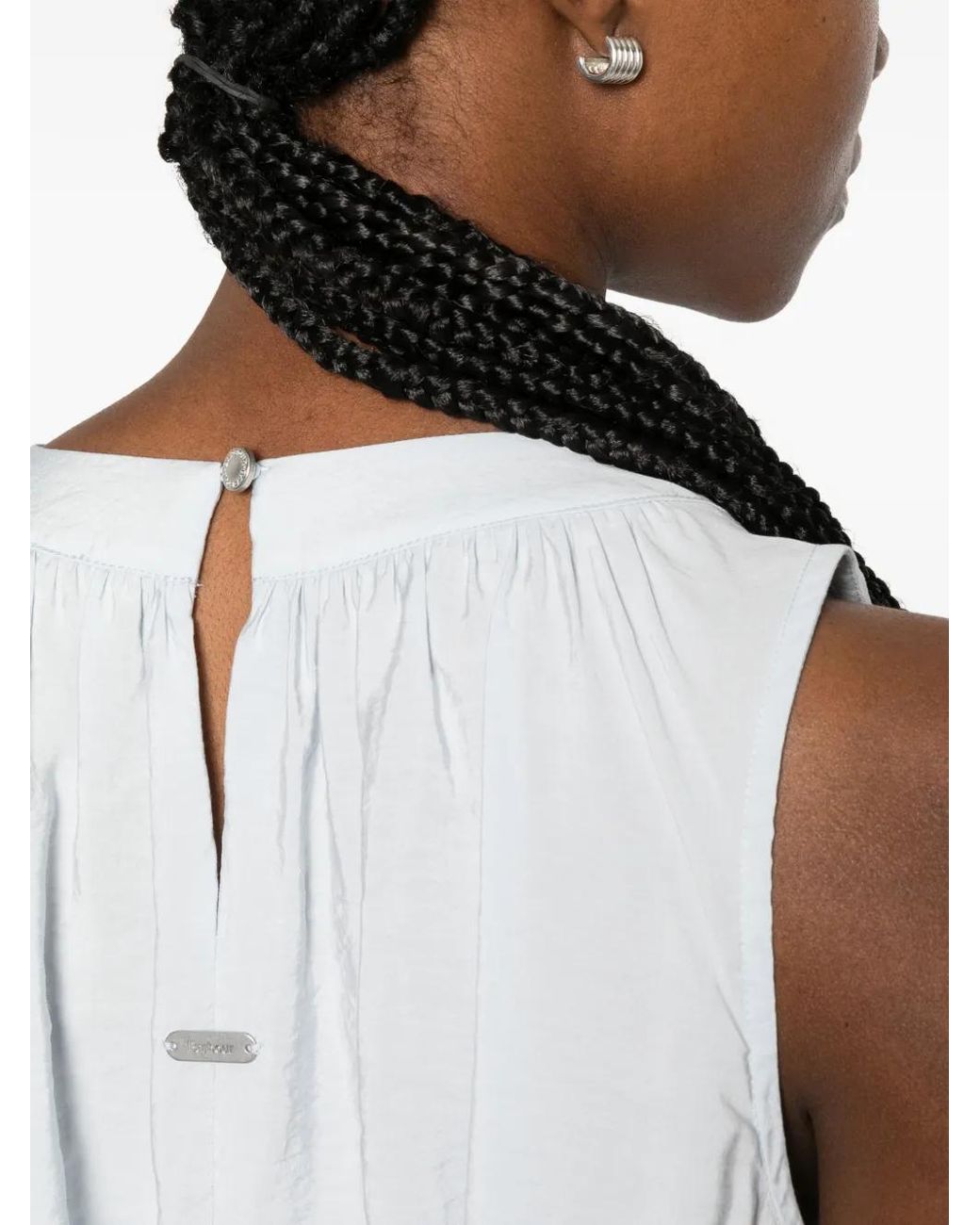 Barbour White Sleeveless Midu«I Dress