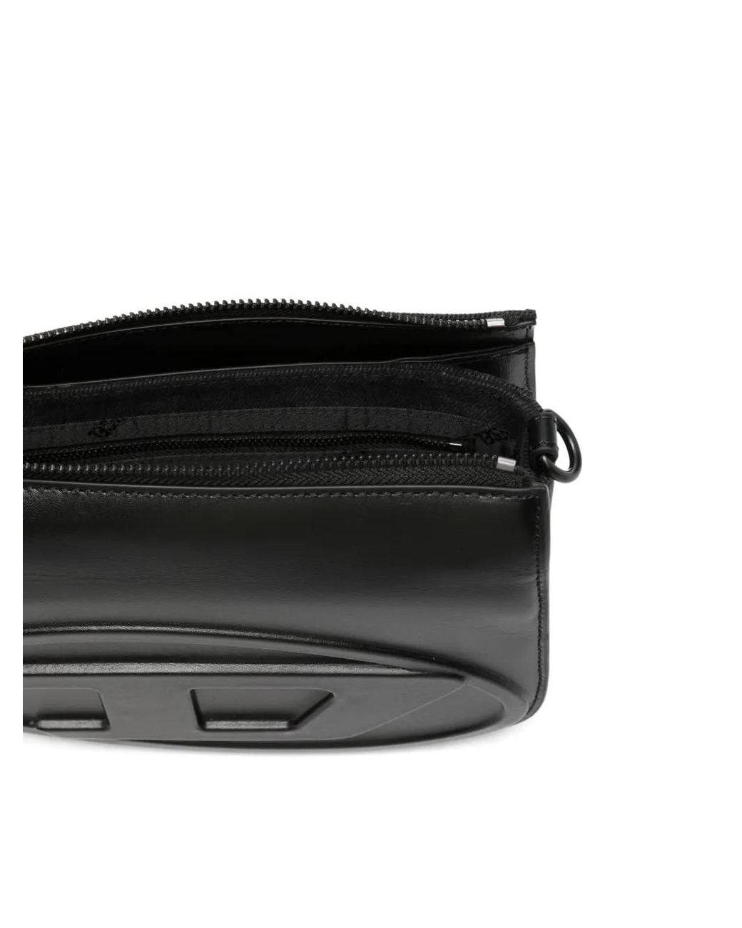 DIESEL Black 1D Camera Mini Handbag for men