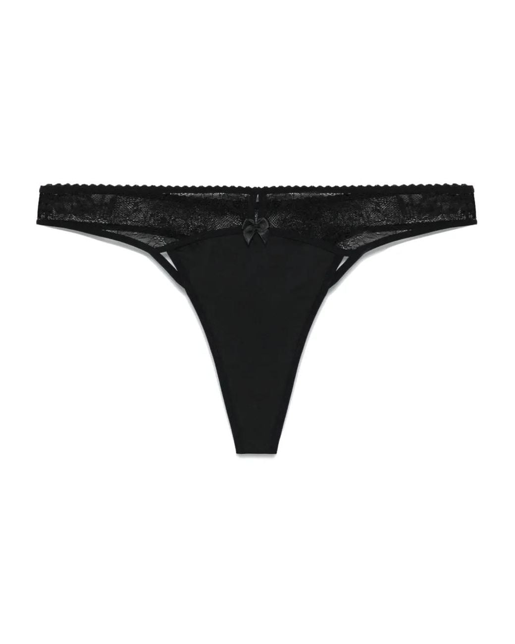 Marlies Dekkers Black Bow-Detail Thong