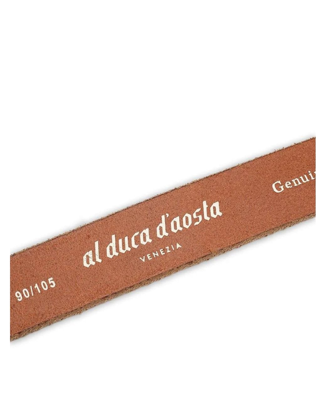 Al Duca D'aosta Brown Textured-Finish Buckle-Fastening Belt for men