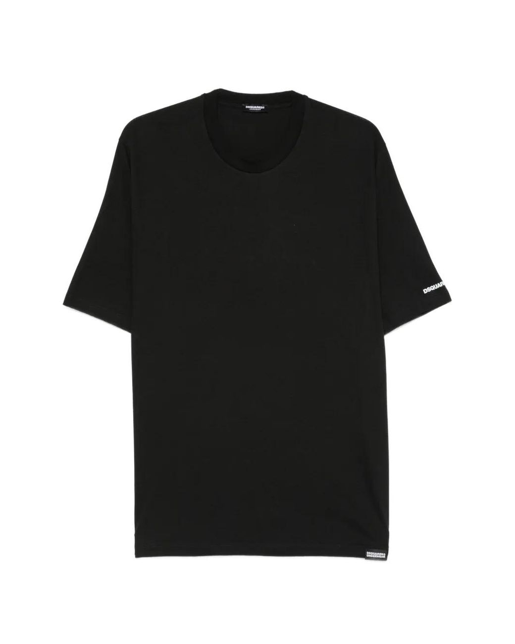 DSquared² Black Logo-Print Short-Sleeve T-Shirt for men