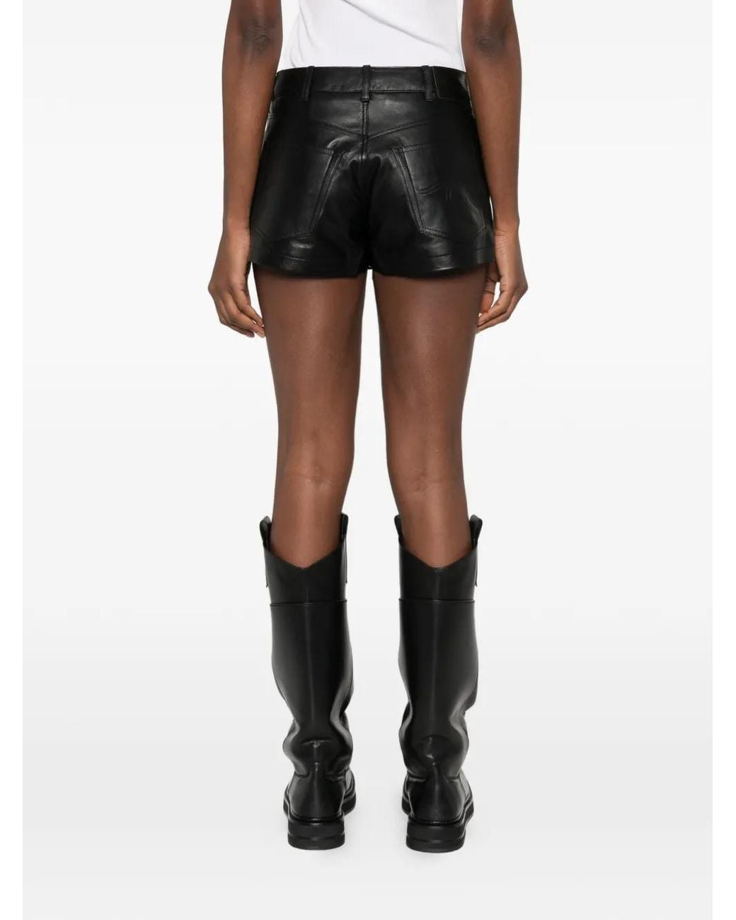 R13 Black Zip Pockets Trousers