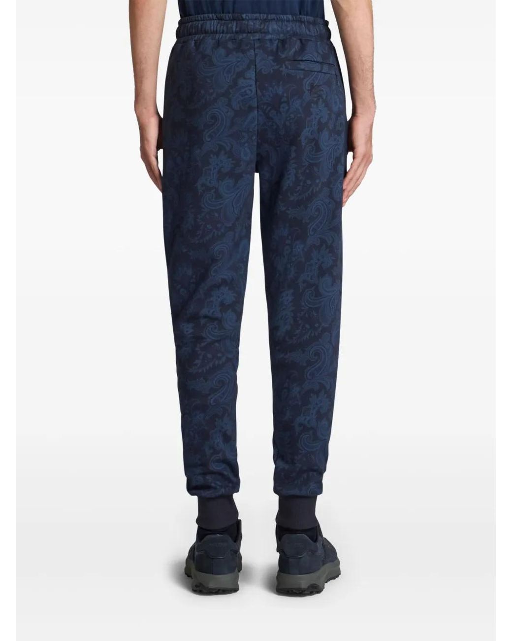 Etro Blue Cotton Track Pants for men