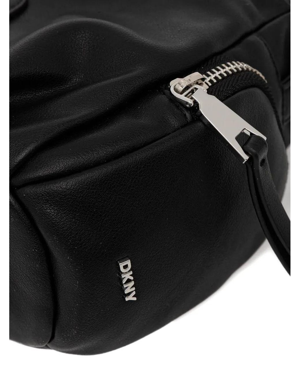 DKNY Black Embossed-Number Shoulder Bag