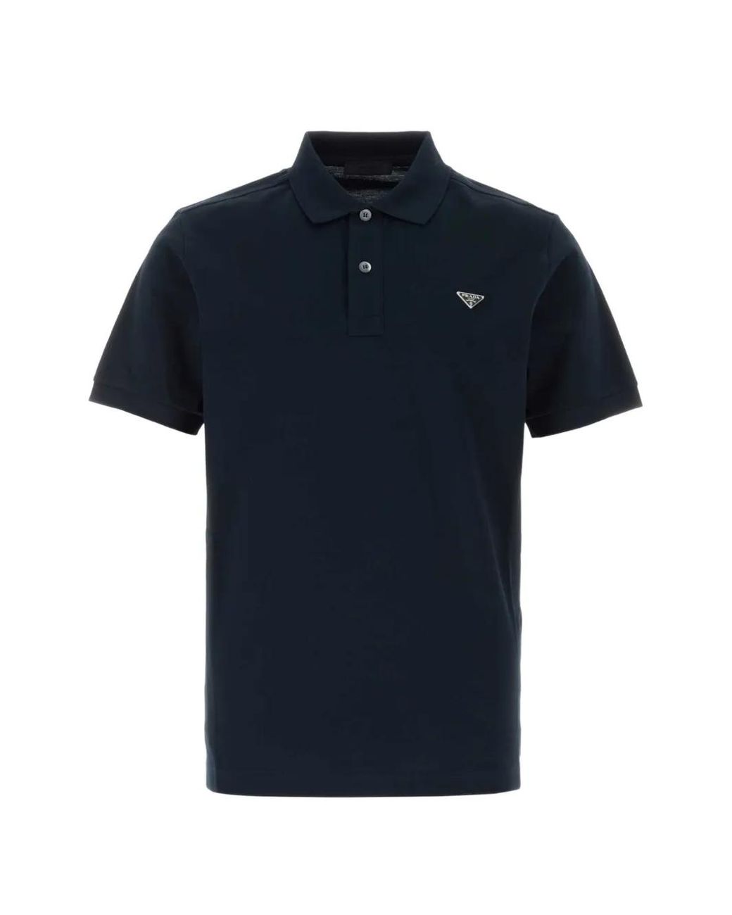 Prada Blue Polo À Manches Courtes for men