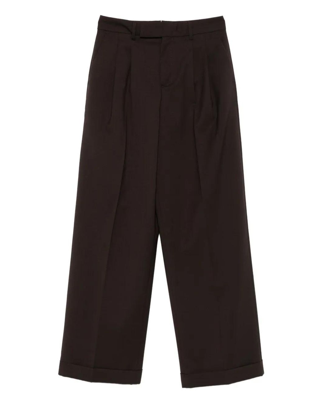 Briglia 1949 Gray Pleated Turn-Up Trousers