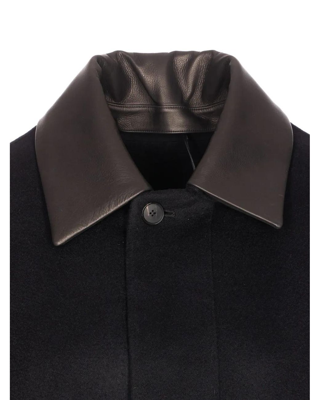 Abrigo Con Cuello De Pico Auralee de color Blue