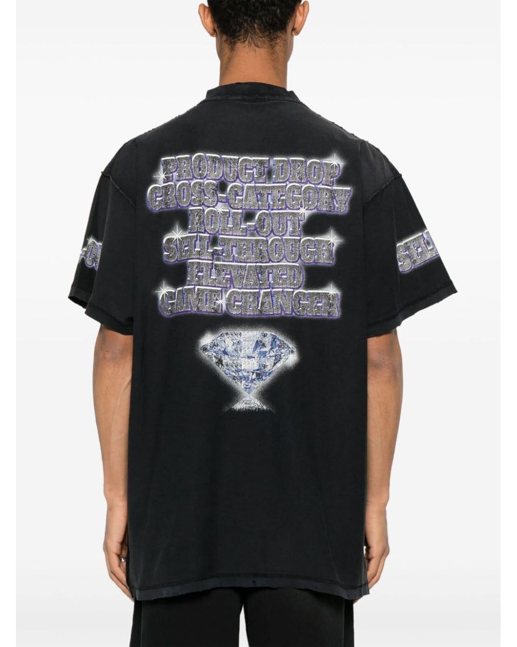 BALENCIAGA＊SNBN INSIDE-OUT T-SHIRT＊送料込 Men's Inside-out T-shirt Medium Fit in Army Green