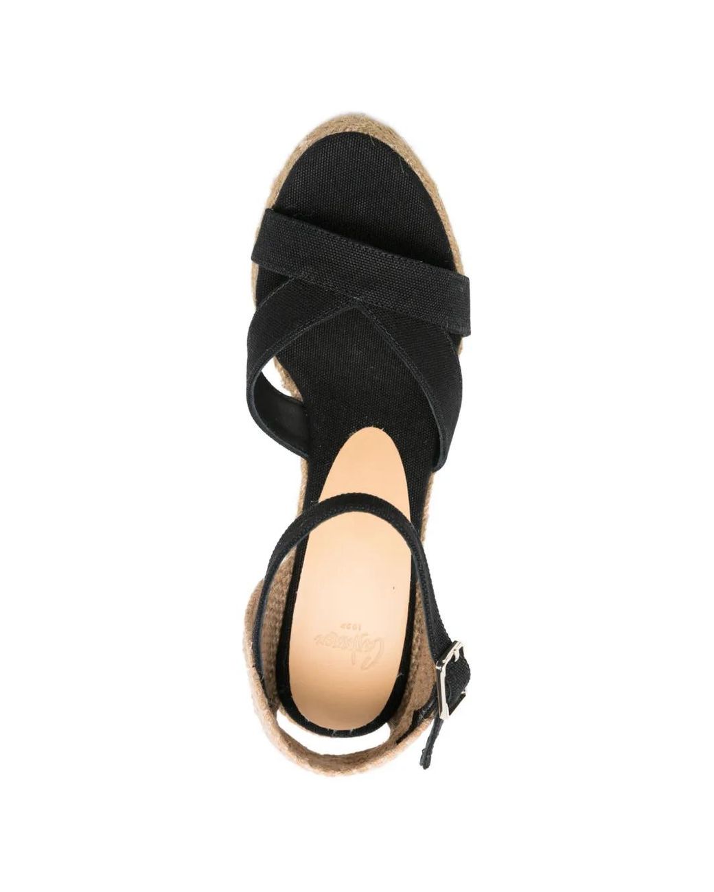 Castaner Black "Bruna T" Sandals