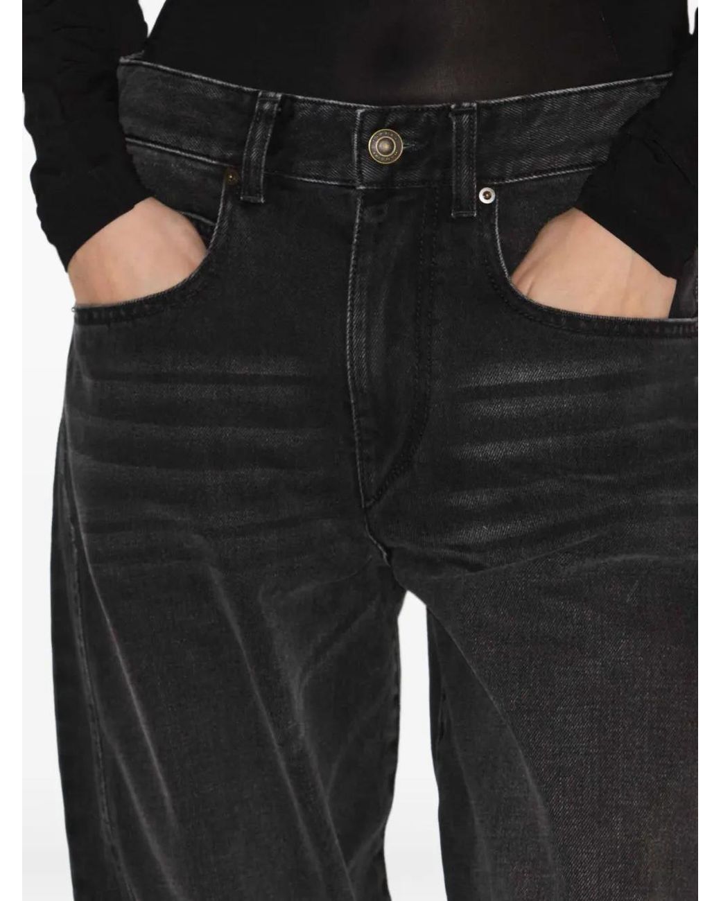 Isabel Marant Black Oriane Denim Jeans