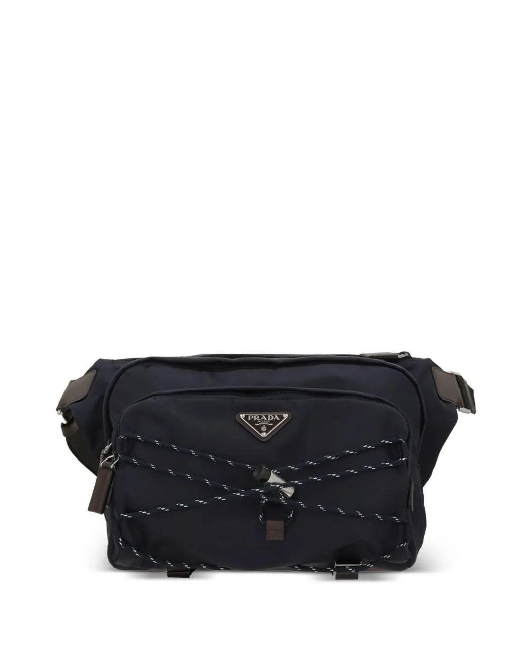 Prada Black Sac Porté Épaule Speedrock À Plaque Logo for men