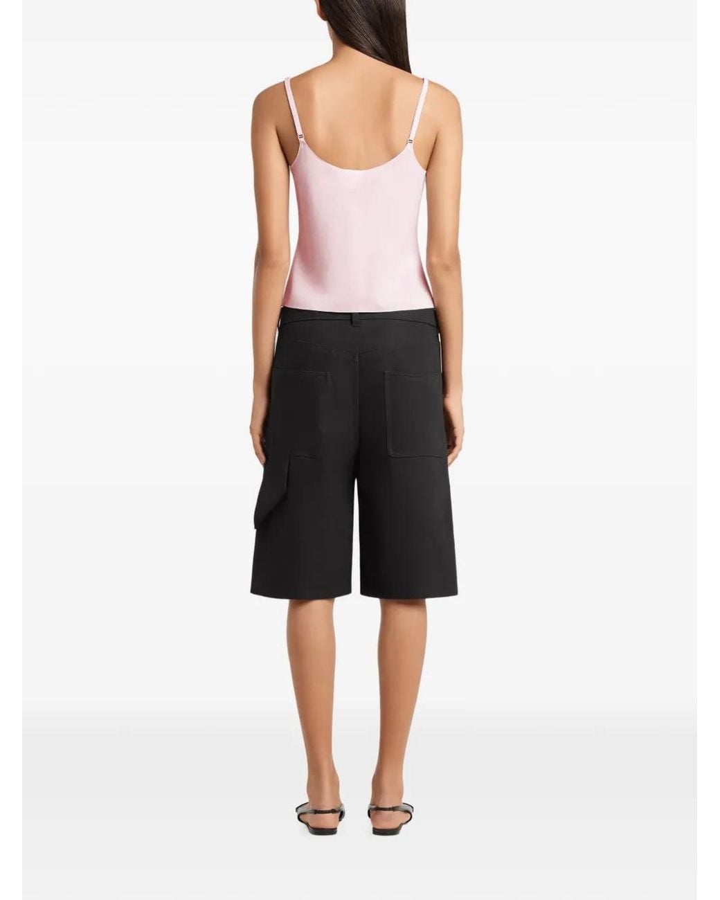 Top Con Logo Courreges de color Pink