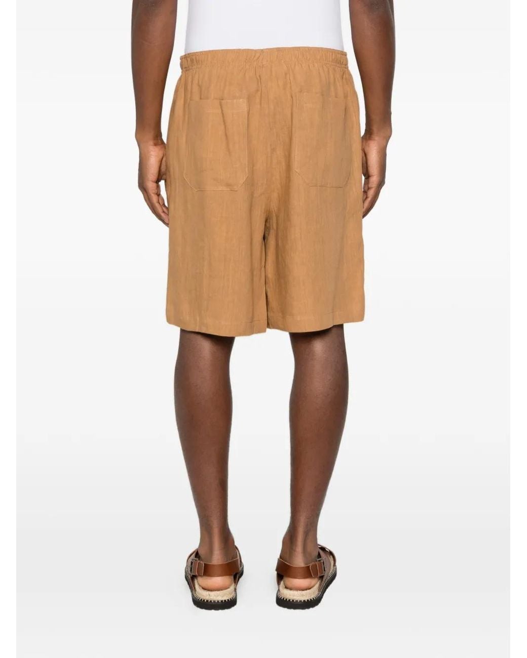 Amaranto Natural Elasticated-Waistband Shorts for men