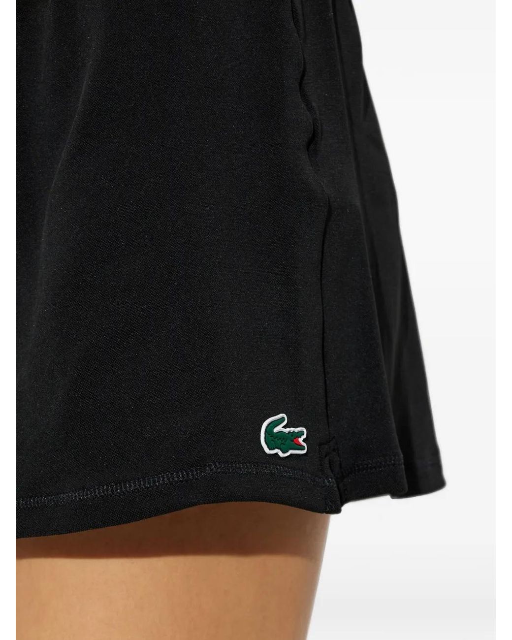 Lacoste Black Logo-Patch Training Shorts