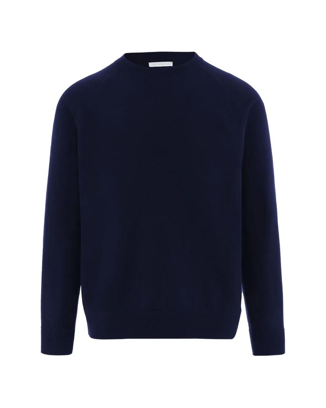 Oliver Lattughi Blue Raglan-Sleeve Sweater for men