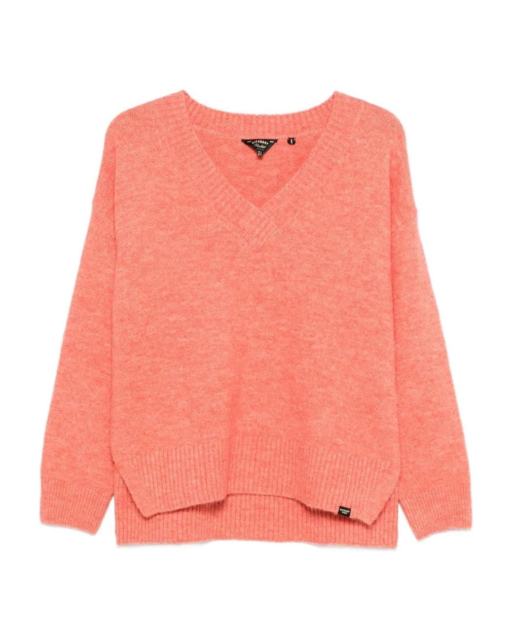 Jersey Con Cuello En V Superdry de color Pink