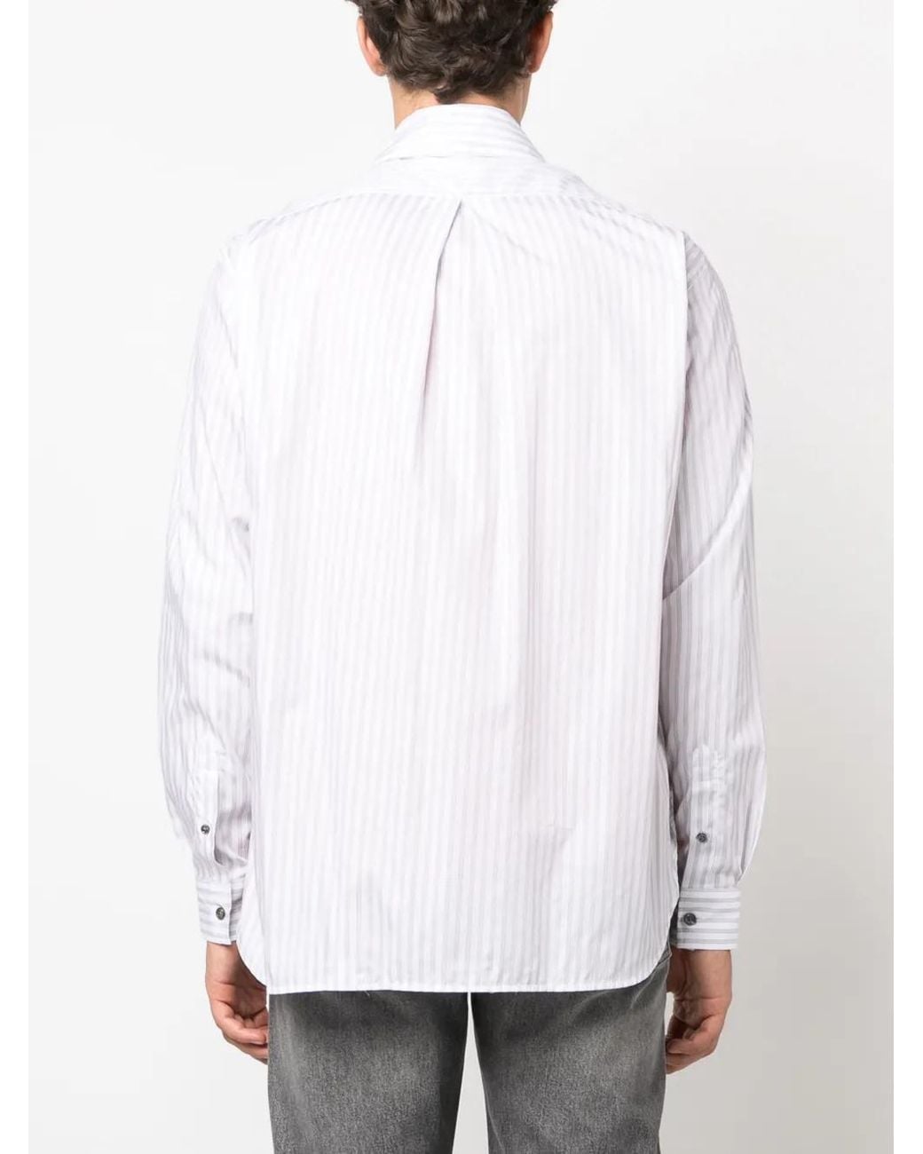 sunflower Blue Please Striped Cotton Shirt for men