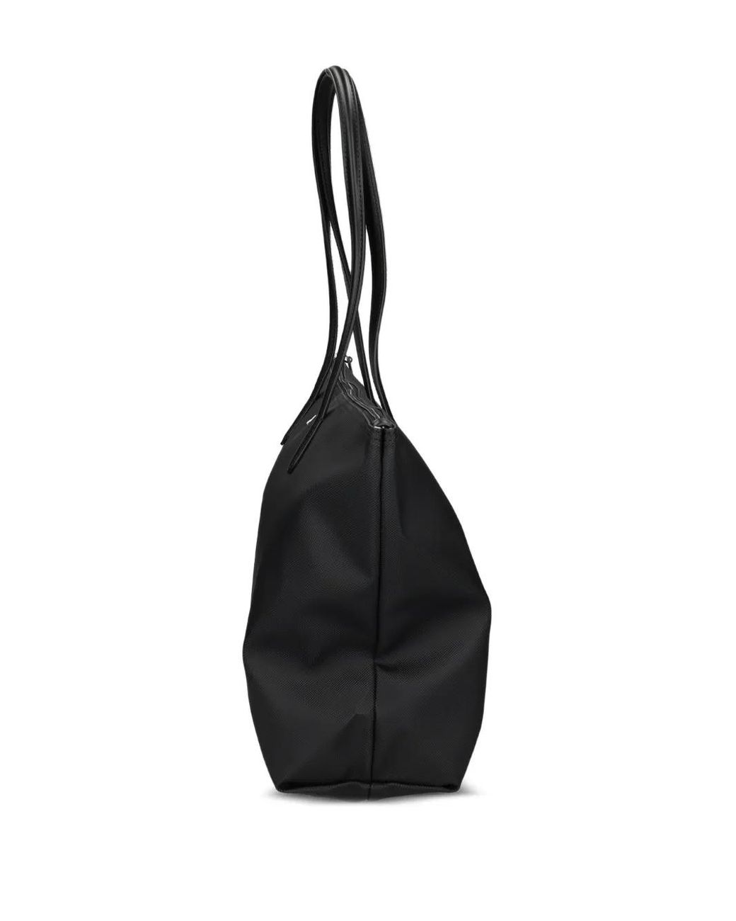 Lacoste Black Large Zip-Top Tote Bag