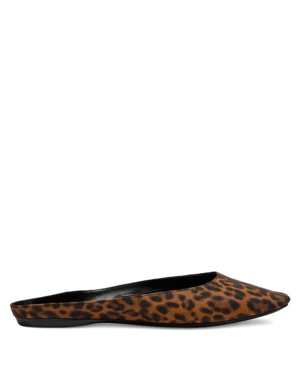 Saint Laurent White Leopard Lido Ballerina