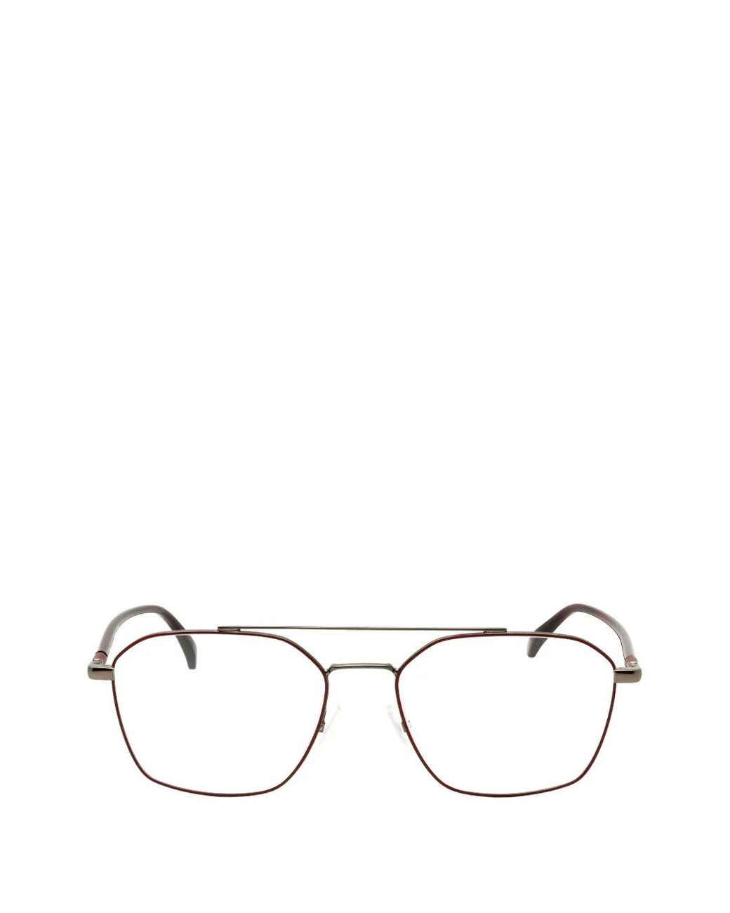 Elasta Natural Rectangle-Frame Glasses for men