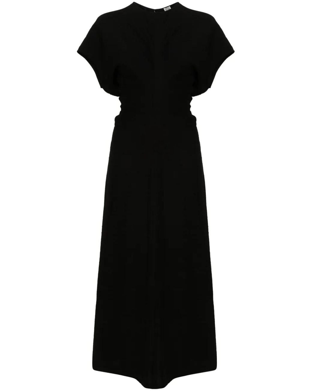 knee length dresses for ladies Slouch waist dress bark – TOTEME main image 1