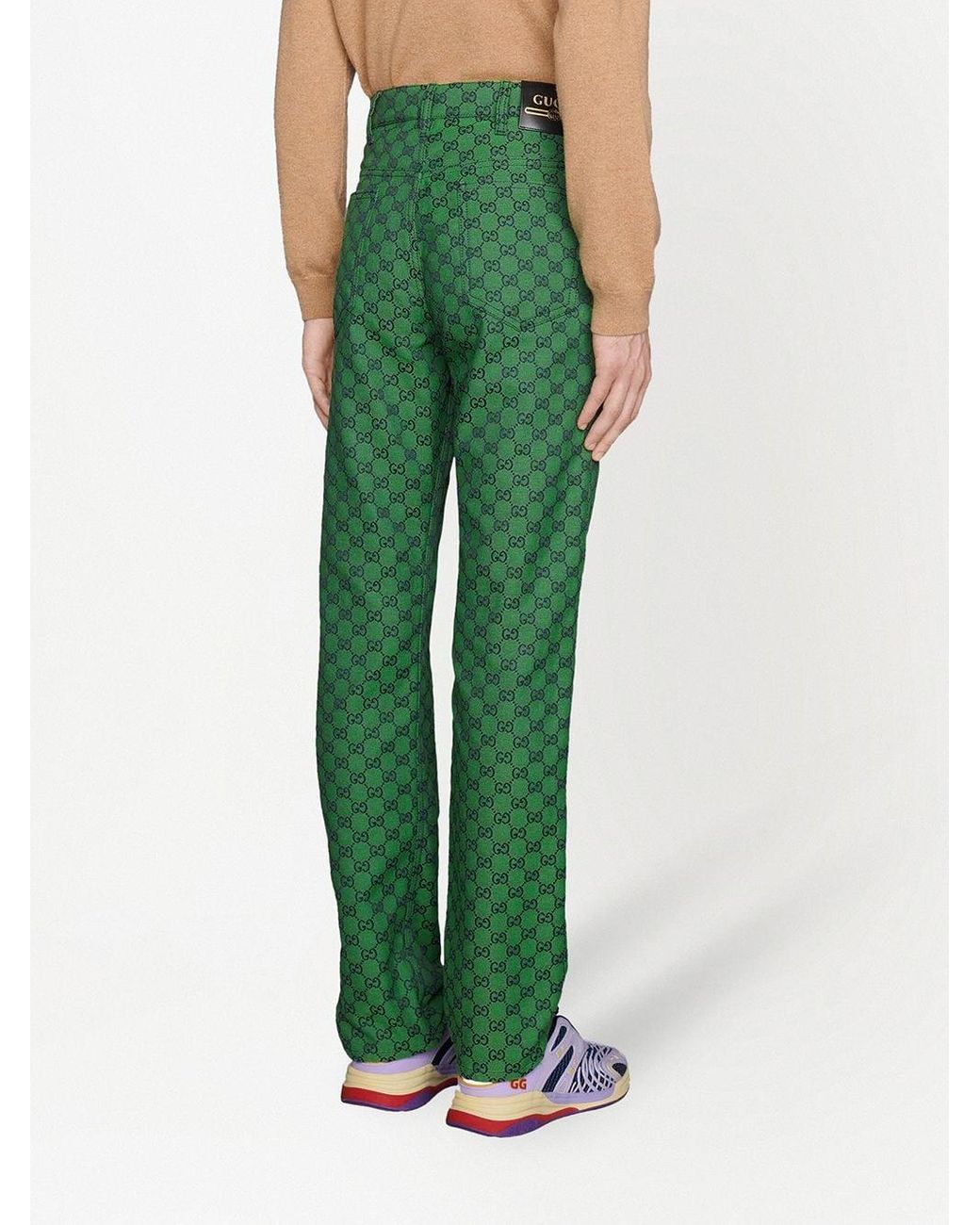 Pantaloni GG Supreme da Uomo di Gucci in Verde | Lyst