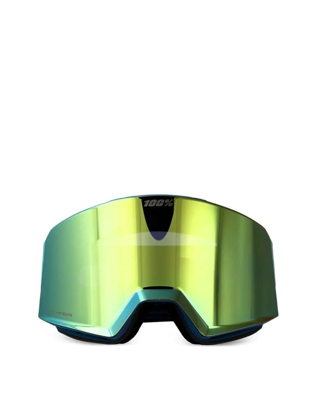 100% Eyewear Green Norg Shield-Frame Sunglasses