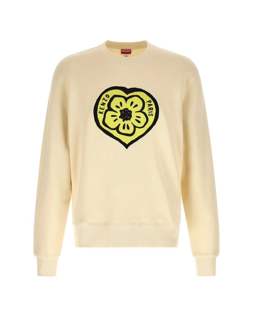 KENZO White Sweatshirt Print Heart for men