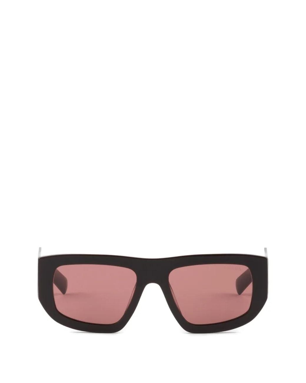Prada Pink Sunglasses With Triangle Logo