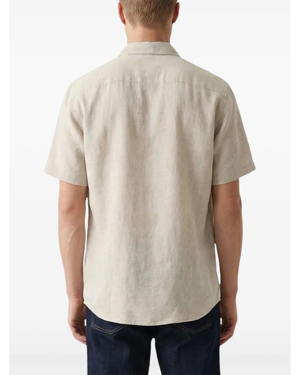 Gianni Lupo Natural Short-Sleeve Shirt for men