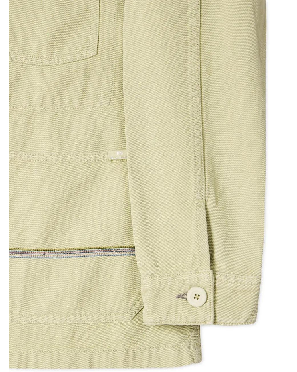 Paul Smith Natural Cotton-Linen Work Jacket for men