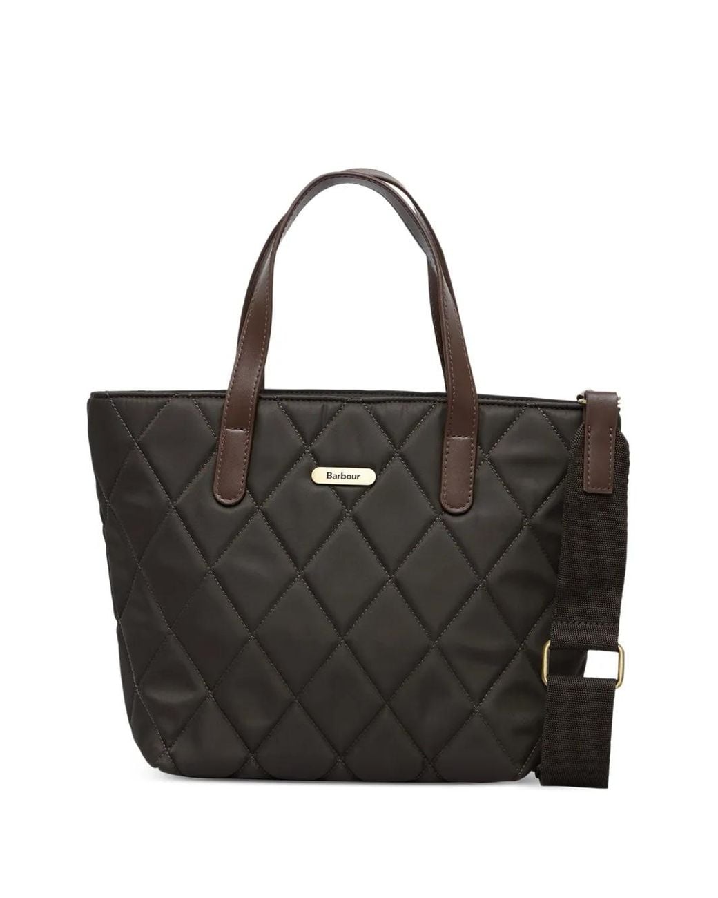 Barbour Black Shopper Mit Steppung