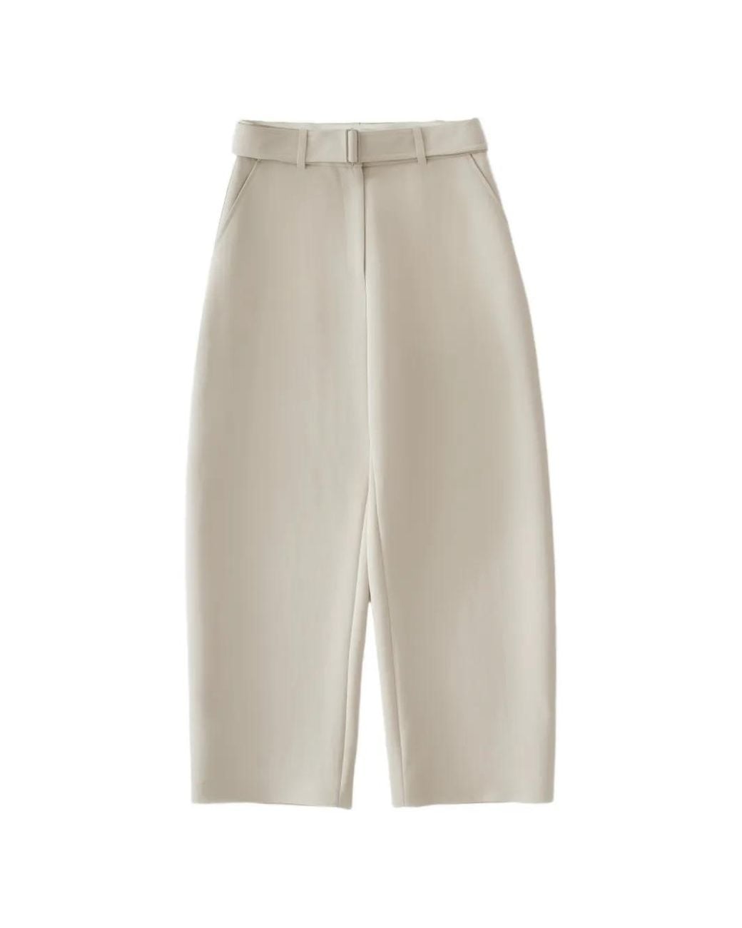 Studio Nicholson White Chatto Belted Trousers