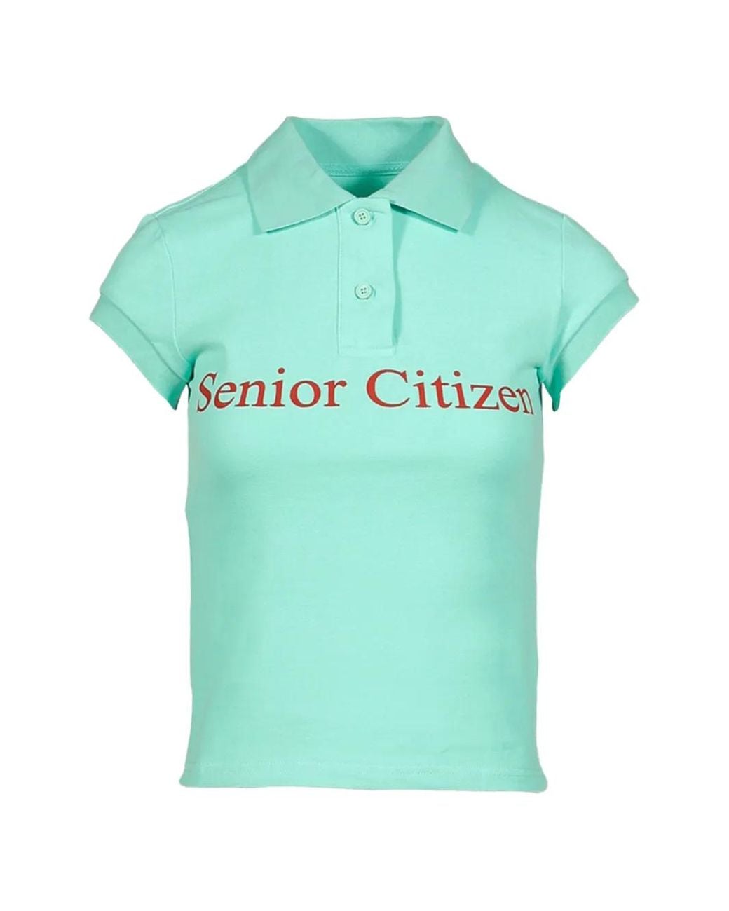 PRAYING Green Graphic-Print Polo Shirt
