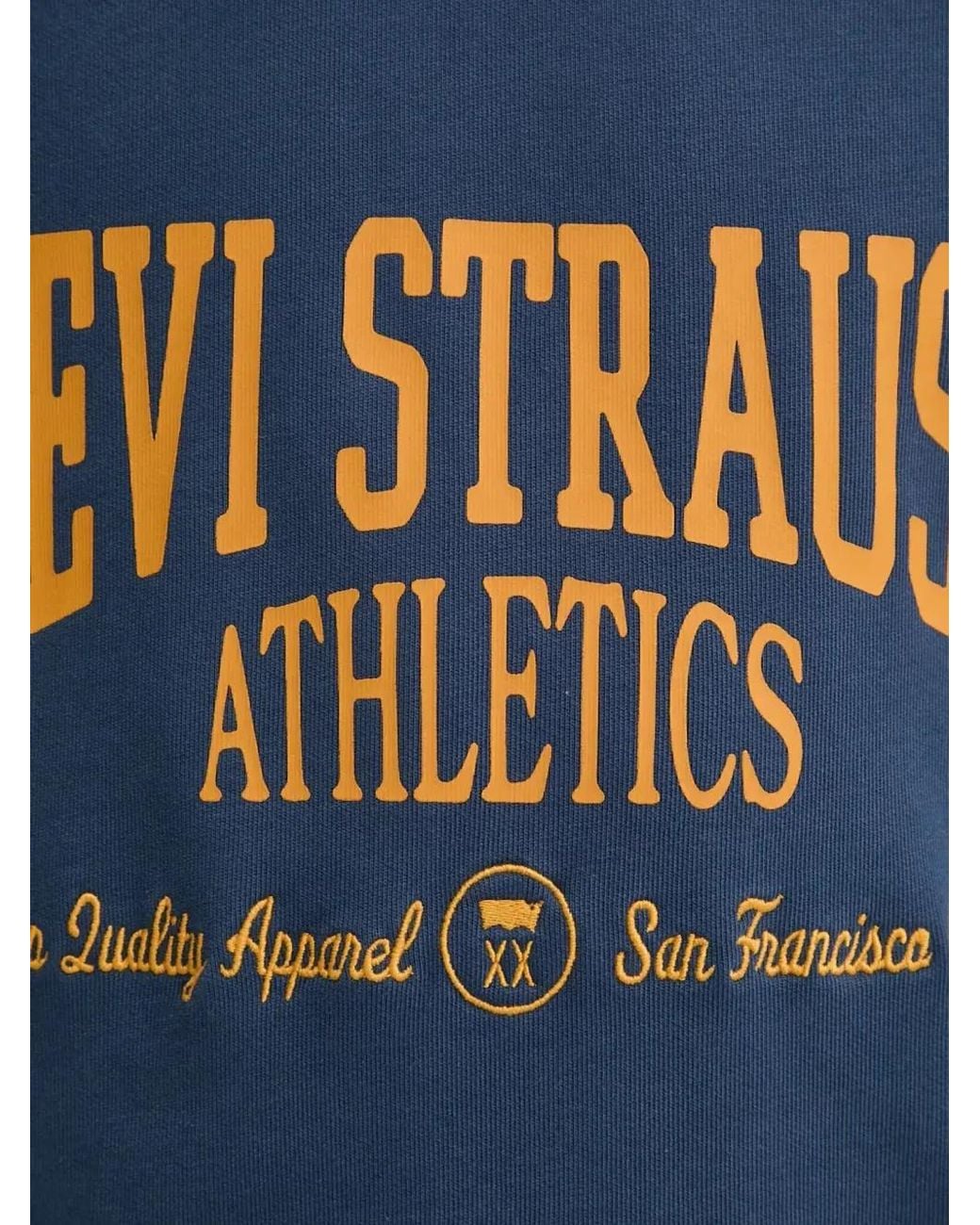 Levi's Blue V-Yaka Logo-Print Sweatshirt for men